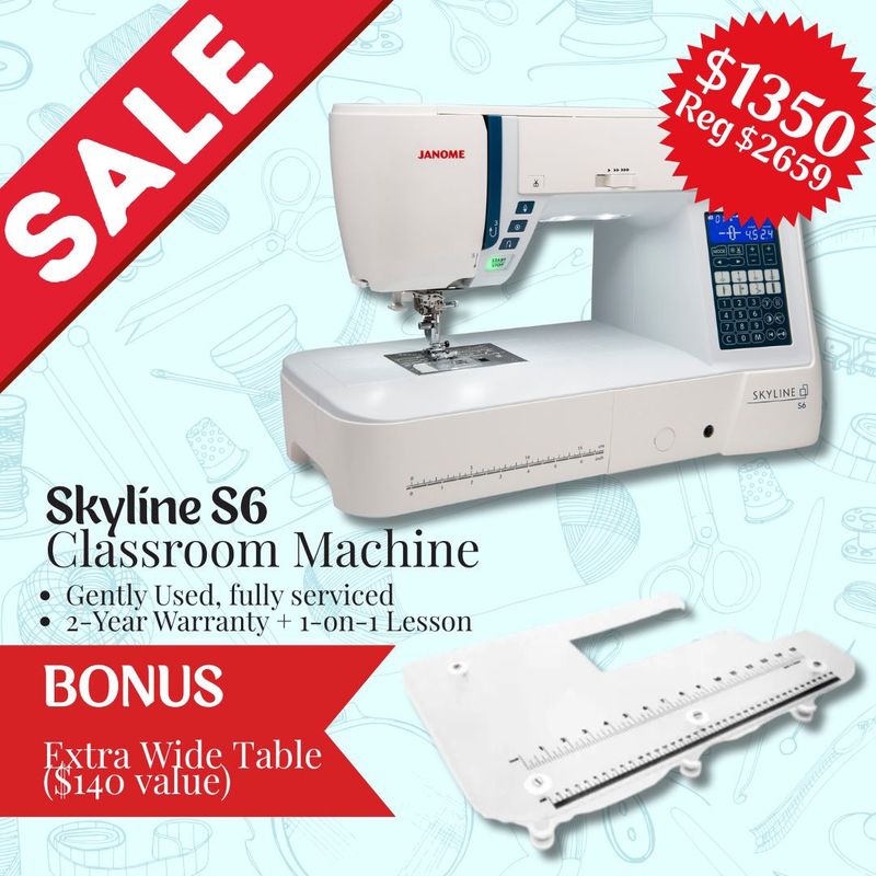 Janome Skyline S6 – Pre-Loved Classroom Edition