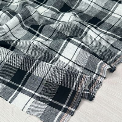 Utopia Check 2858 Linen/Cotton Check with Washed Finish