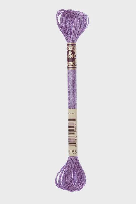 E155 Metallic Mauve DMC #317W Light Effects Floss - 8m