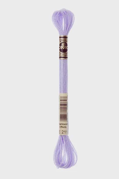 211 Pearlescent Light Parma Violet DMC #317W Light Effects Floss - 8m