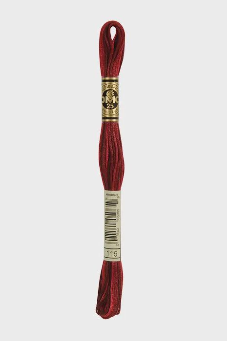 115 Opera Red Ombre DMC #117 6 Strand Embroidery Floss - 8m
