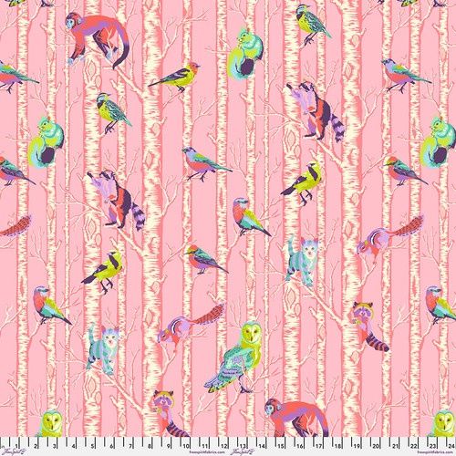 Full Moon Forest II Family Tree in Honey by Tula Pink