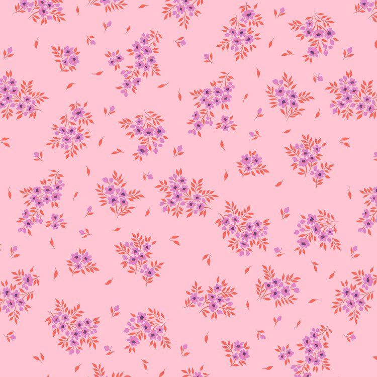 True Colors What a Ditz in Pink Lemonade by Tula Pink