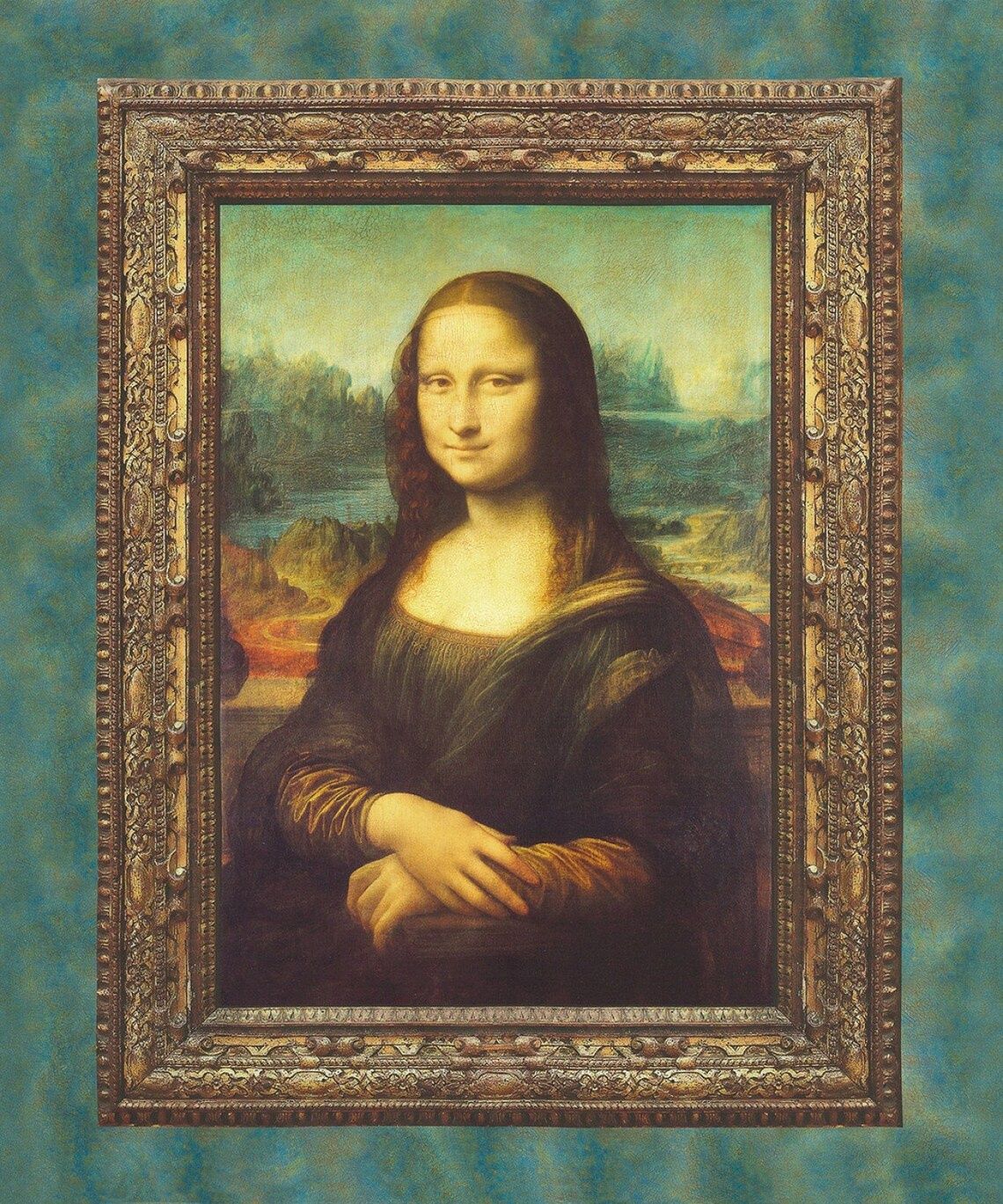 The Mona Lisa Panel - Leonardo de Vinci Antique