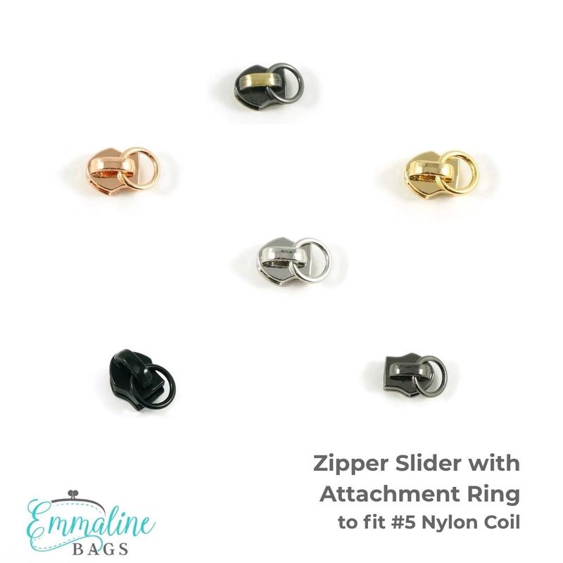 Zipper Slider with Attachment Ring - Size #5 - 1 Pull