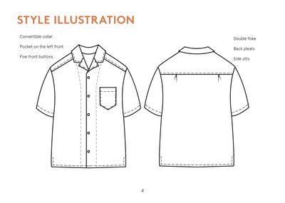 Wardrobe by Me - Tropical Shirt - Paper Pattern