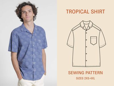 Wardrobe by Me - Tropical Shirt - Paper Pattern