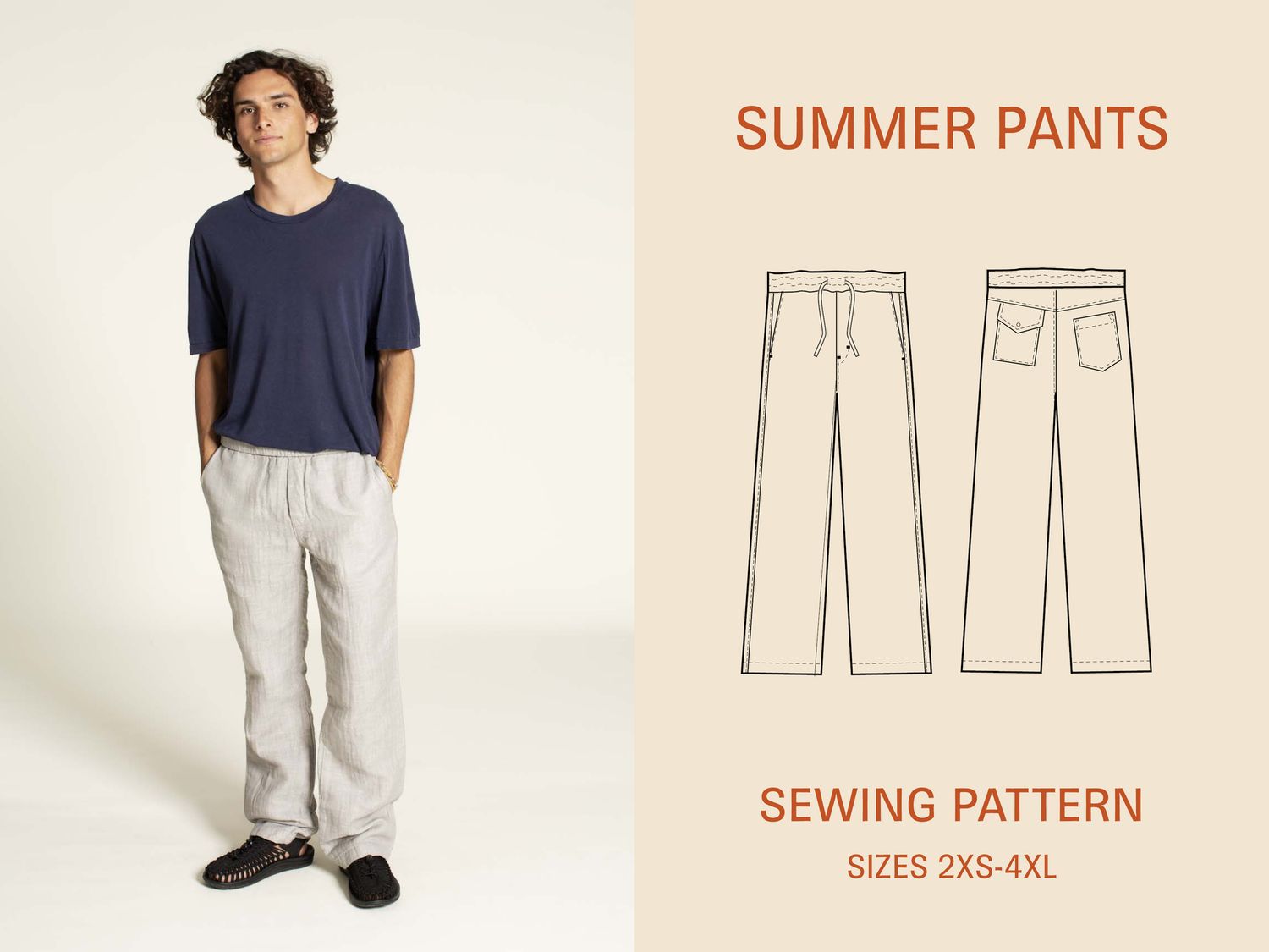 Wardrobe by Me - Summer Pants - Paper Pattern