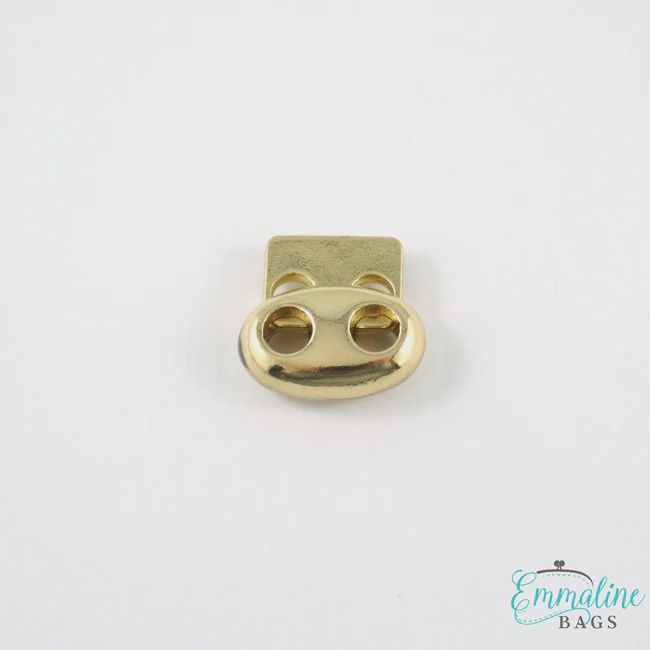 Double Cord Lock (2 Pack), Finish: Gold