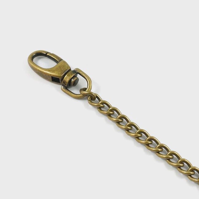 Purse Chain - Single-Link - 44&quot; Long (112 cm), Finish: Antique Brass