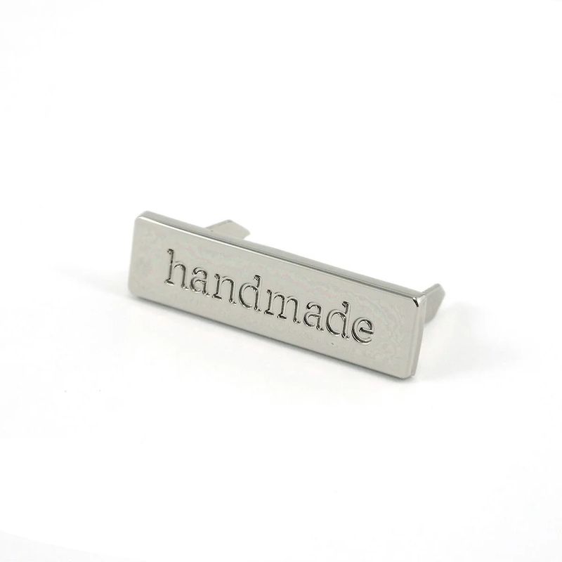 Emmaline Bags Metal Bag Label - “Handmade”