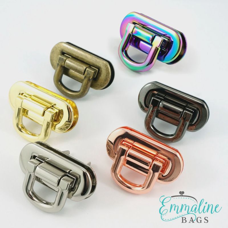 Emmaline Bags Oval Flip Lock Hardware