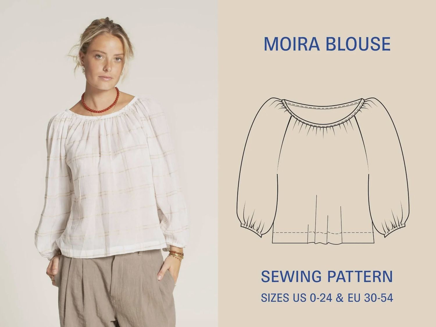 Wardrobe by Me - Moira Blouse - Paper Pattern