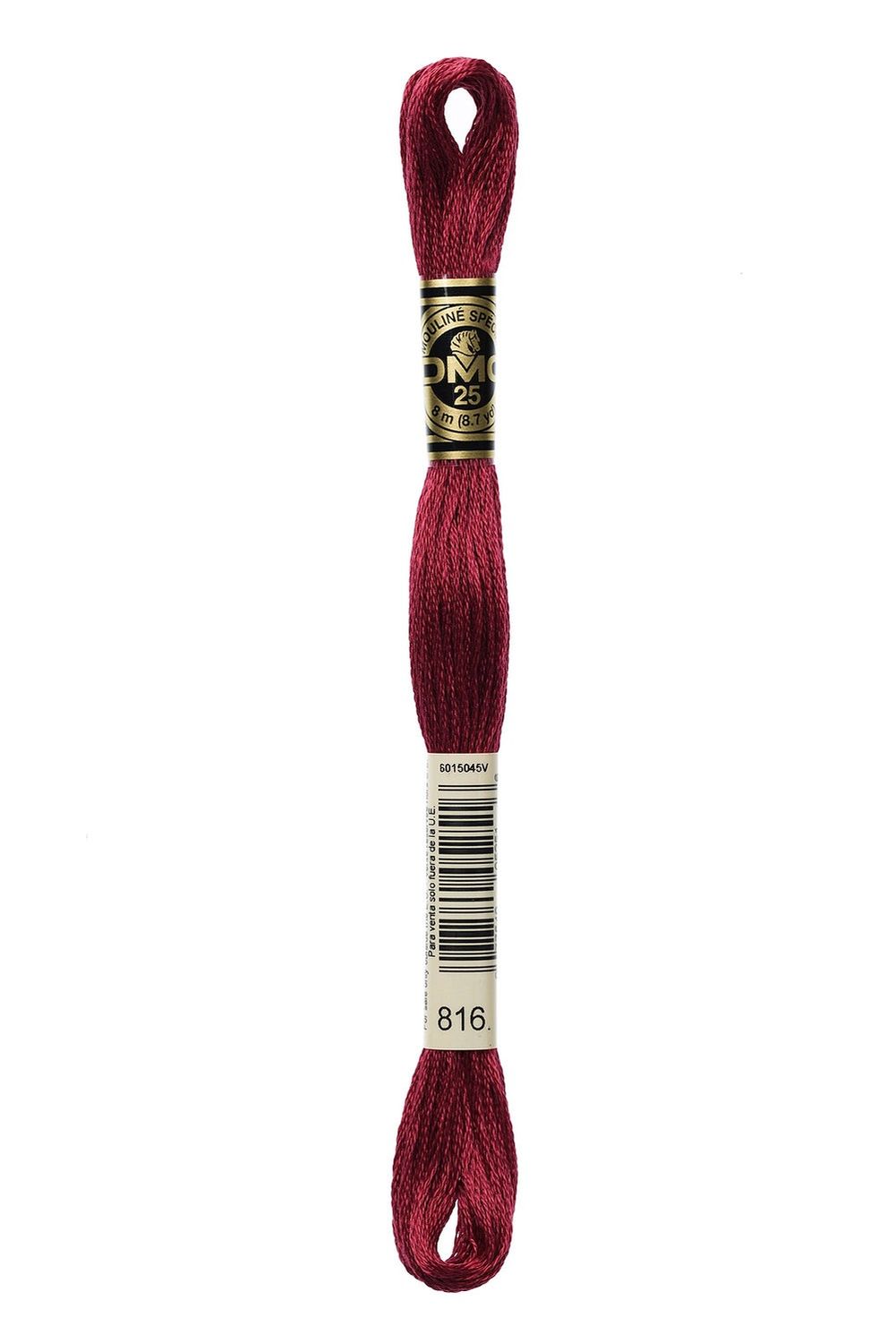 816 Cherry Red DMC #117 6 Strand Embroidery Floss - 8m