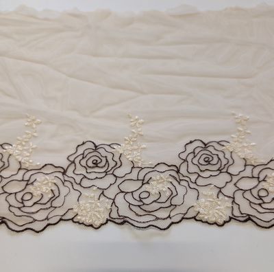 Bra Lace - Cocoa Blossom - purchase by 10cm (4&quot;)