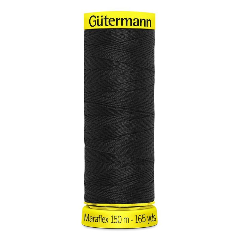 Gutermann Maraflex Thread 150m - 000 - Midnight Black