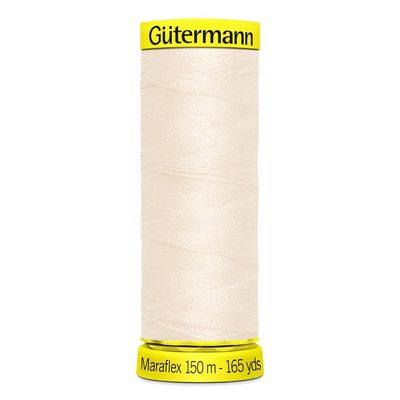 Gutermann Maraflex Thread 150m - 802 - Whisper in White
