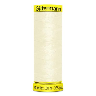 Gutermann Maraflex Thread 150m - 001 - Moonbeam White