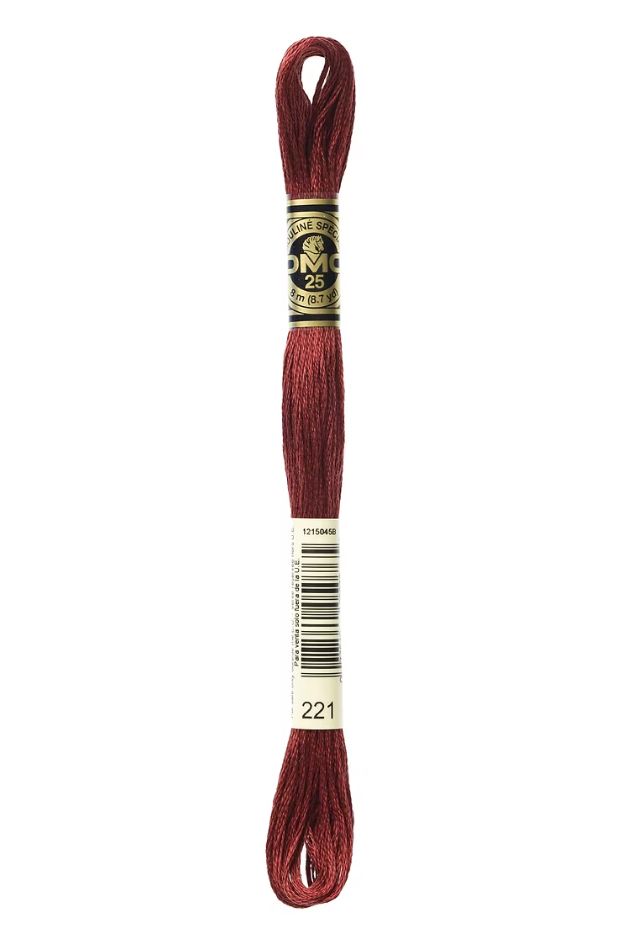 221 Mars Red DMC #117 6 Strand Embroidery Floss - 8m