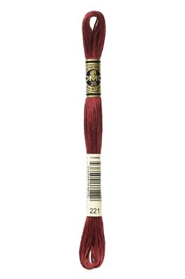 221 Mars Red DMC #117 6 Strand Embroidery Floss - 8m