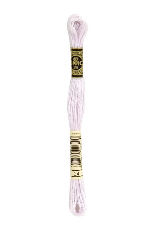 24 Heather White DMC #117 6 Strand Embroidery Floss - 8m