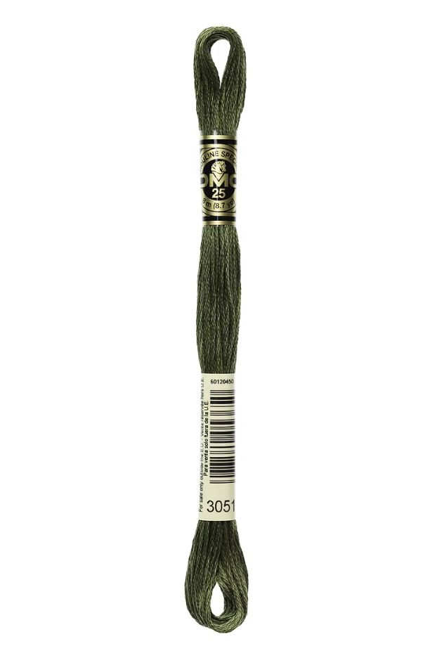 3051 Forest Green DMC #117 6 Strand Embroidery Floss - 8m
