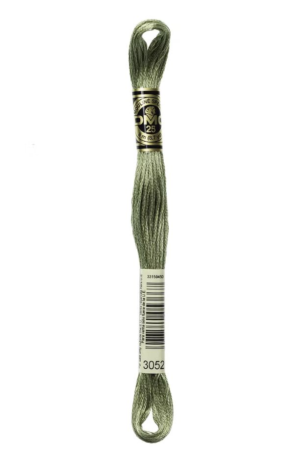 3052 Silver Green DMC #117 6 Strand Embroidery Floss - 8m
