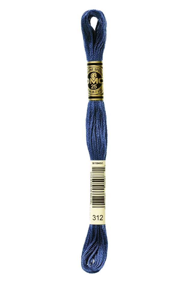312 Midnight Blue DMC #117 6 Strand Embroidery Floss - 8m