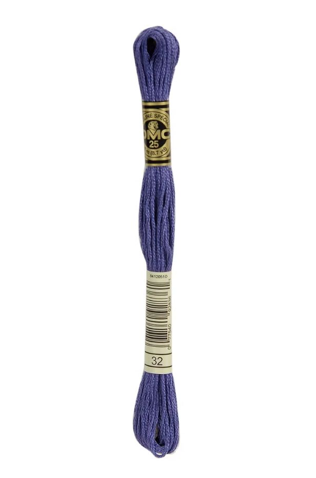 32 Antique Mauve DMC #117 6 Strand Embroidery Floss - 8m