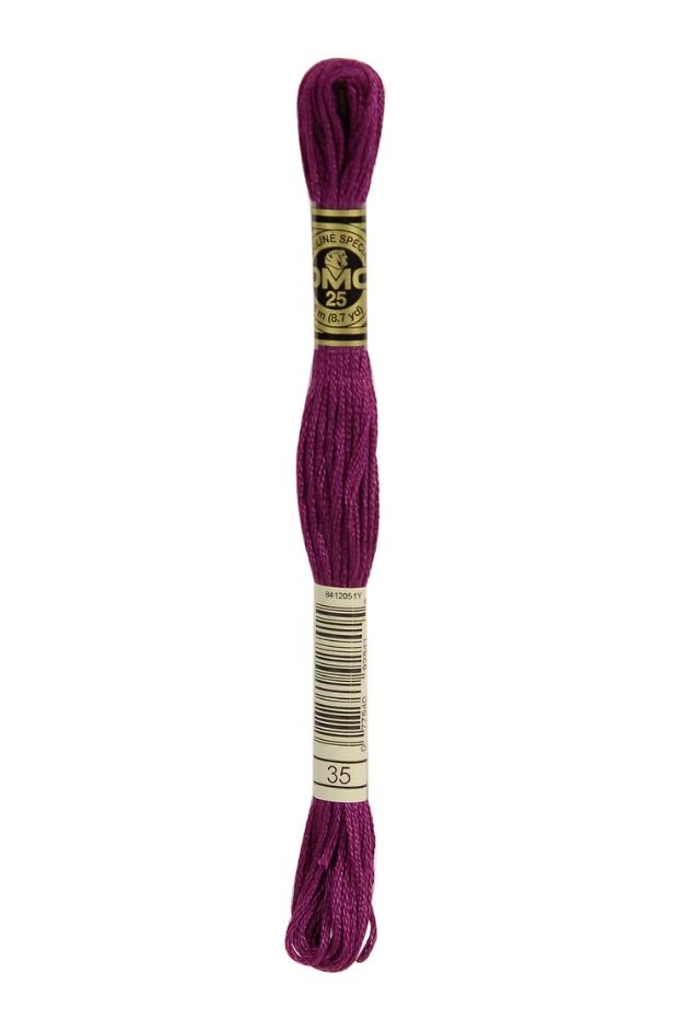 35 Plum DMC #117 6 Strand Embroidery Floss - 8m