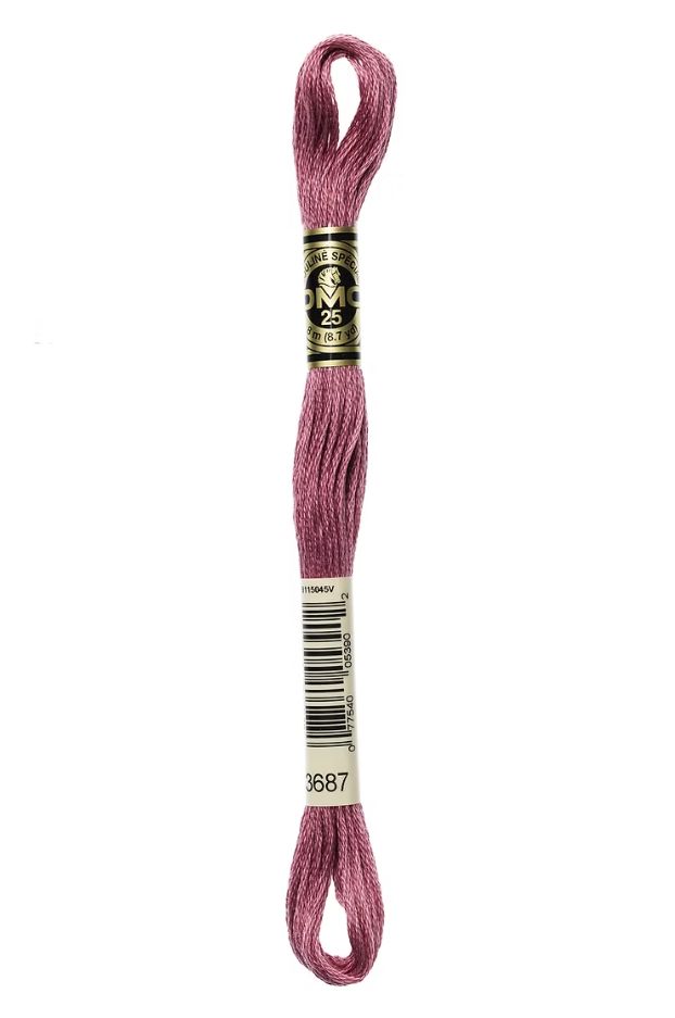 3687 Berry Smoothie DMC #117 6 Strand Embroidery Floss - 8m