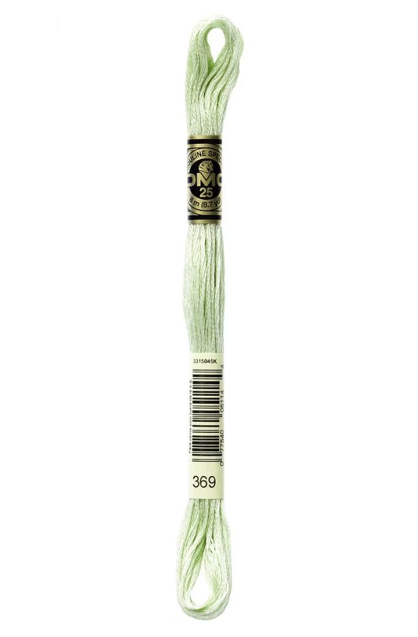 369 Bamboo Shoot Green DMC #117 6 Strand Embroidery Floss - 8m