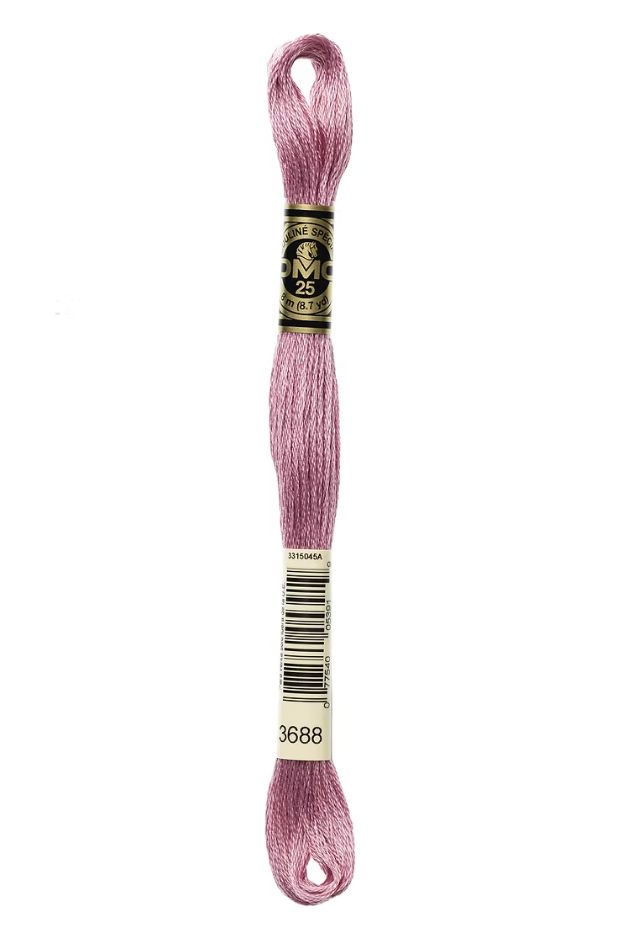 3688 Pink Lupine DMC #117 6 Strand Embroidery Floss - 8m