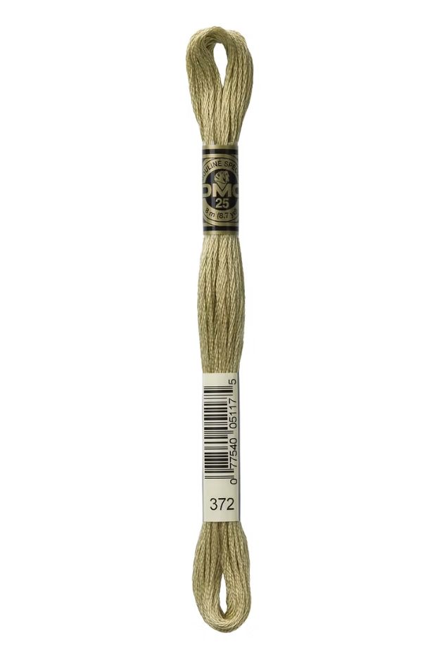 372 Cardamom Green DMC #117 6 Strand Embroidery Floss - 8m