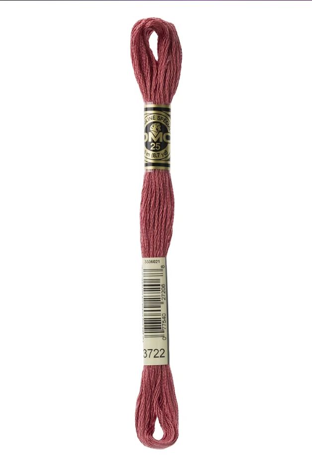 3722 Dark Rosewood DMC #117 6 Strand Embroidery Floss - 8m