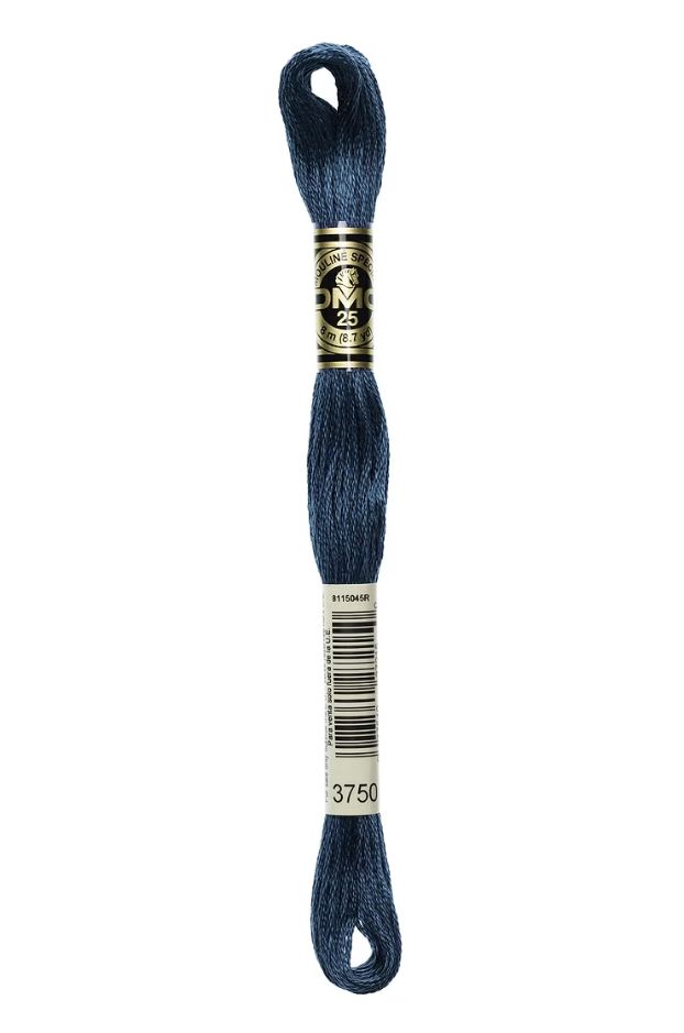 3750 Dark Petrol Blue DMC #117 6 Strand Embroidery Floss - 8m