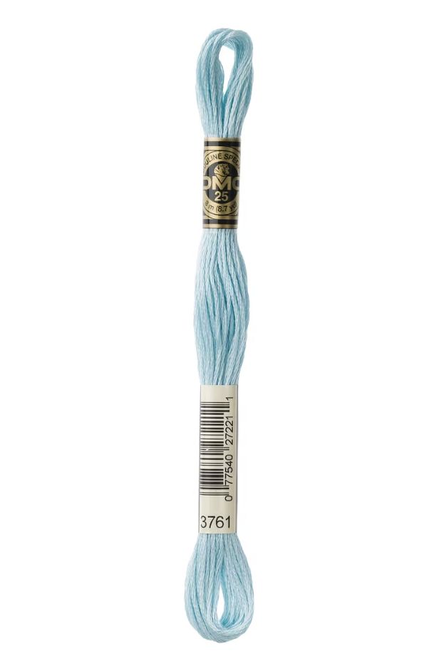 3761 Aquamarine Blue DMC #117 6 Strand Embroidery Floss - 8m