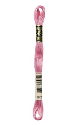 3806 Carnation DMC #117 6 Strand Embroidery Floss - 8m