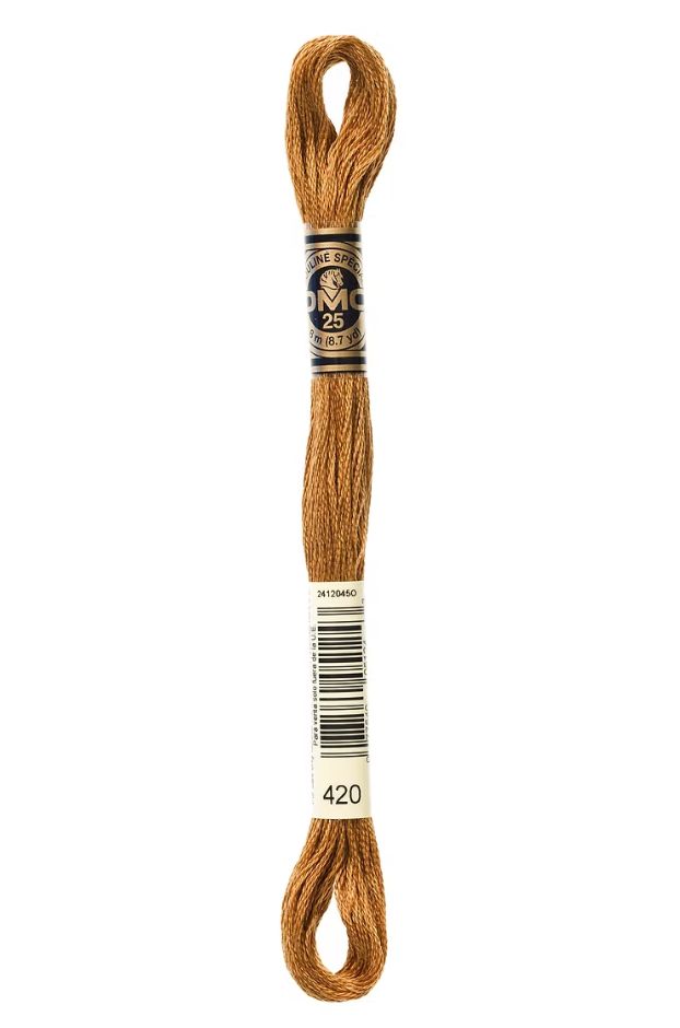 420 Hazelnut DMC #117 6 Strand Embroidery Floss - 8m