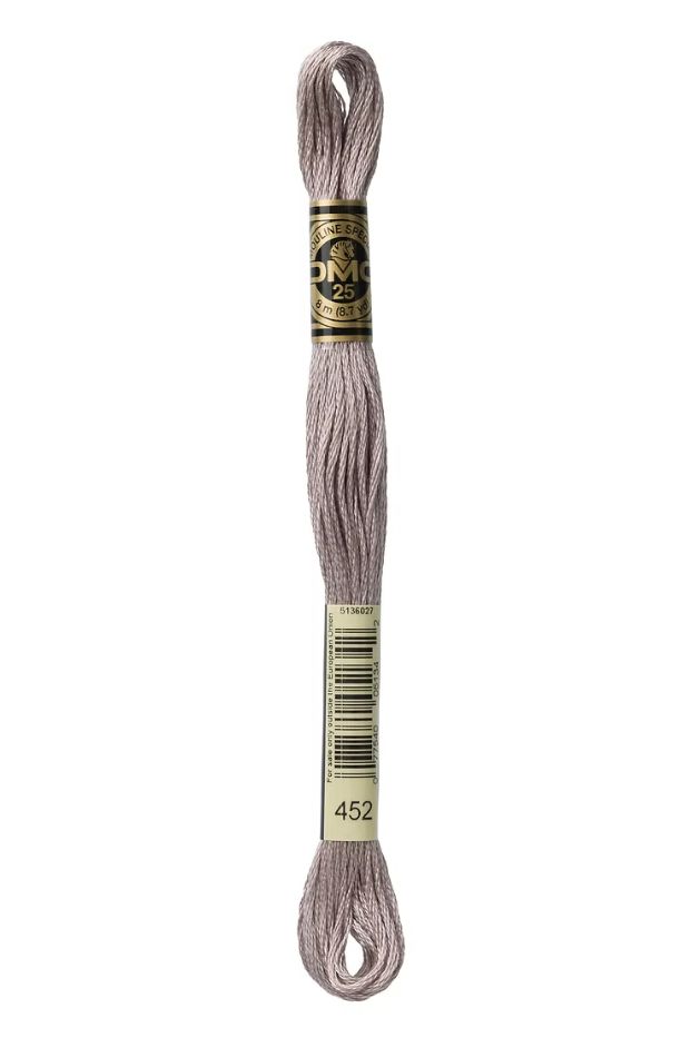 452 Pigeon Grey DMC #117 6 Strand Embroidery Floss - 8m