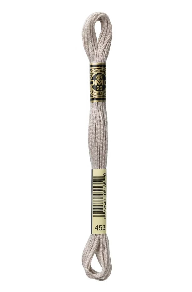453 Dove Grey DMC #117 6 Strand Embroidery Floss - 8m