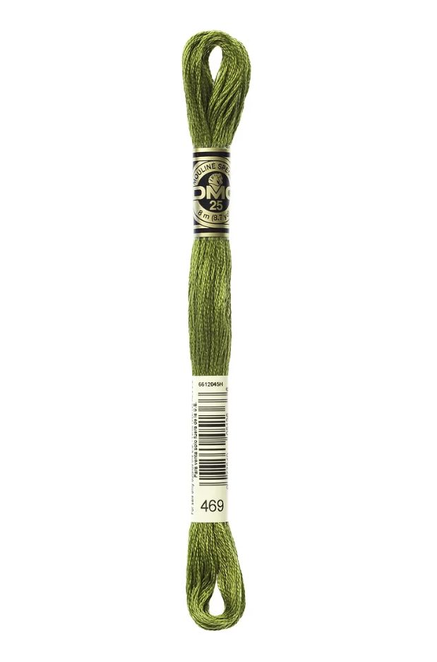 469 Golden Moss Green DMC #117 6 Strand Embroidery Floss - 8m