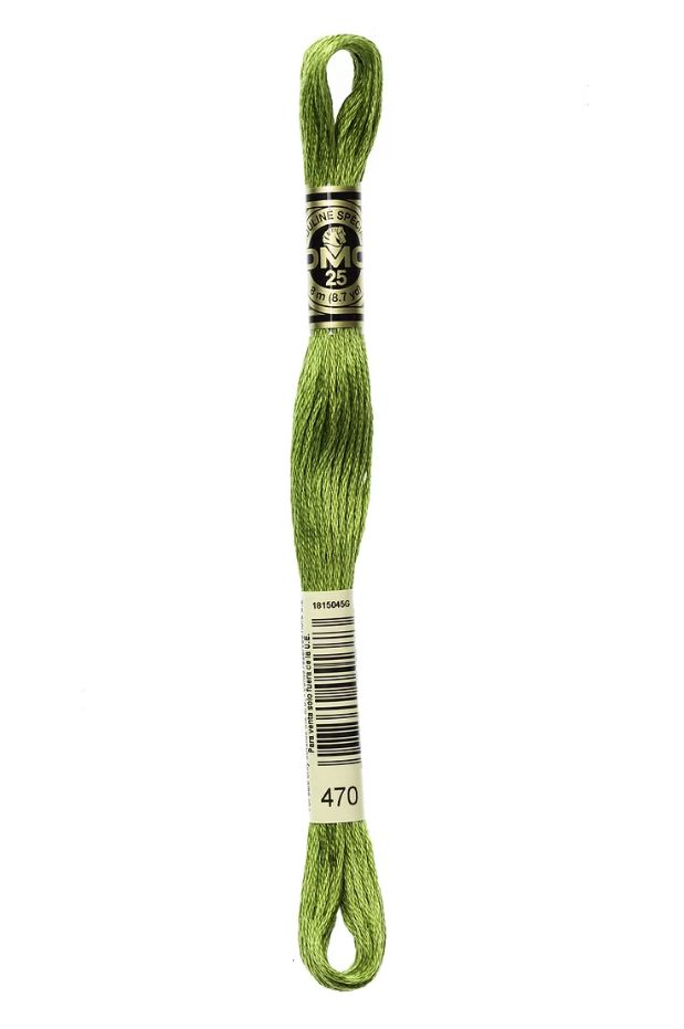 470 Olive Green DMC #117 6 Strand Embroidery Floss - 8m