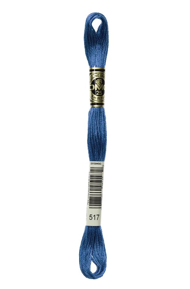517 Nautical Blue DMC #117 6 Strand Embroidery Floss - 8m