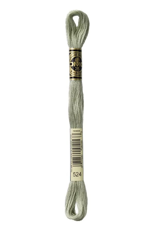 524 Pebble Green DMC #117 6 Strand Embroidery Floss - 8m