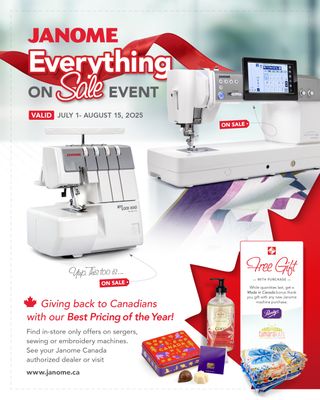 Janome Everything on Sale Event