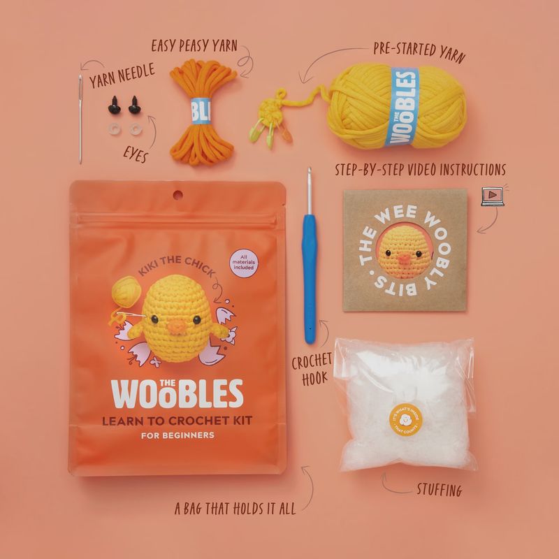 The Woobles Kiki the Chick Crochet Kit