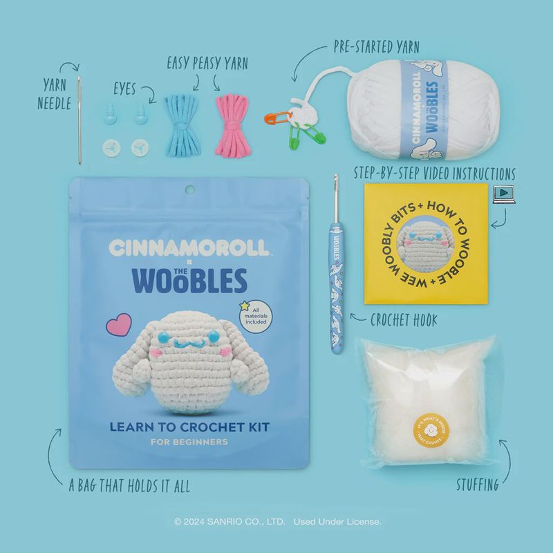 The Woobles Cinnamoroll™ Crochet Kit