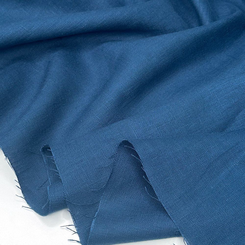 Lana - 100% Linen with Aero Finish, Colour: Bluestone