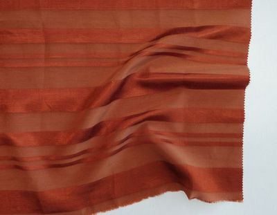 Emerson Horizontal Satin Stripe Viscose Linen Cotton Blend